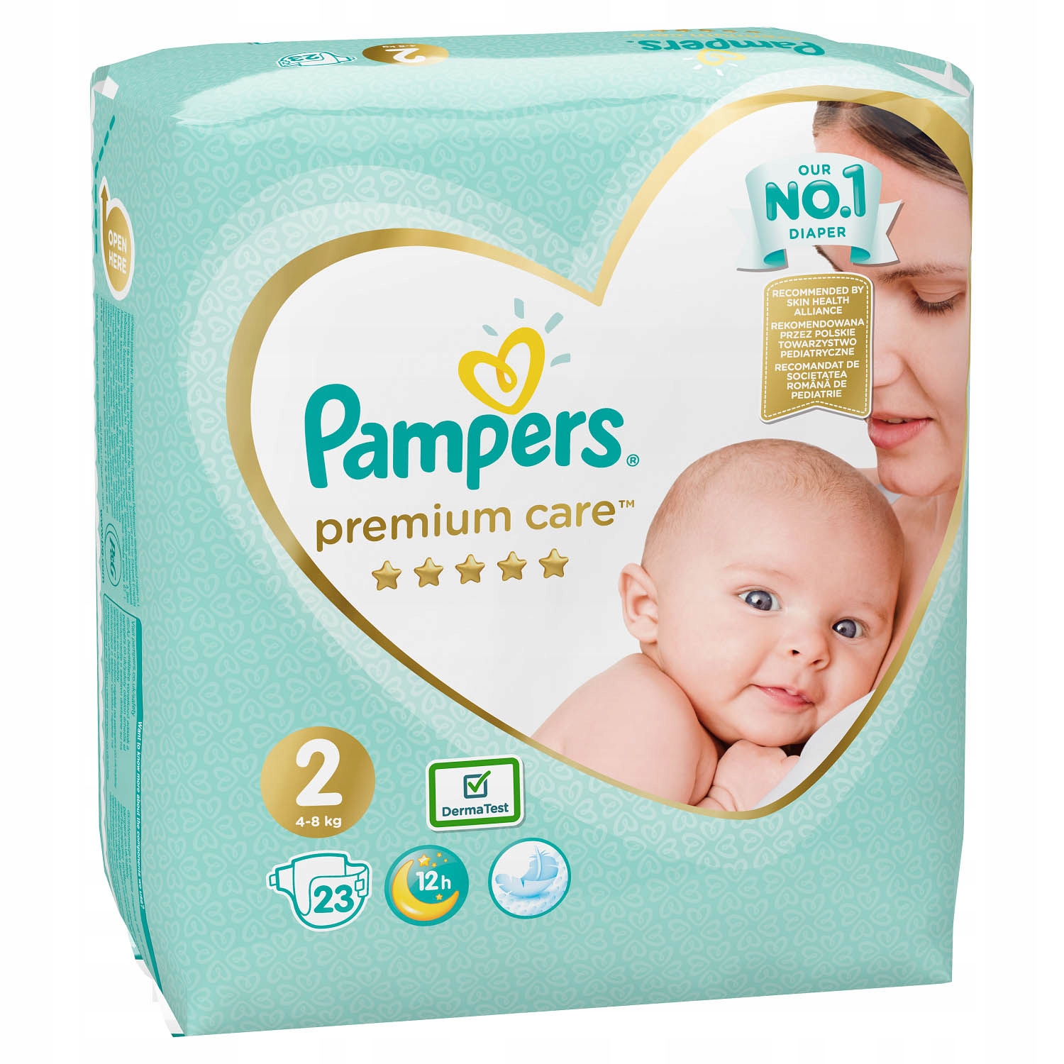 pampers premium care pieluchy rozmiar 2 mini 4-8kg 23 sztuki