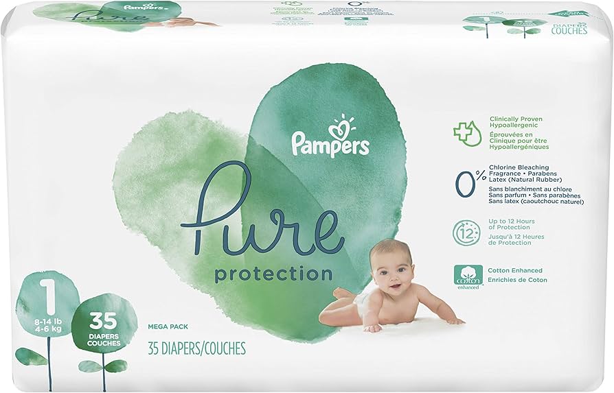 pampers protection pure