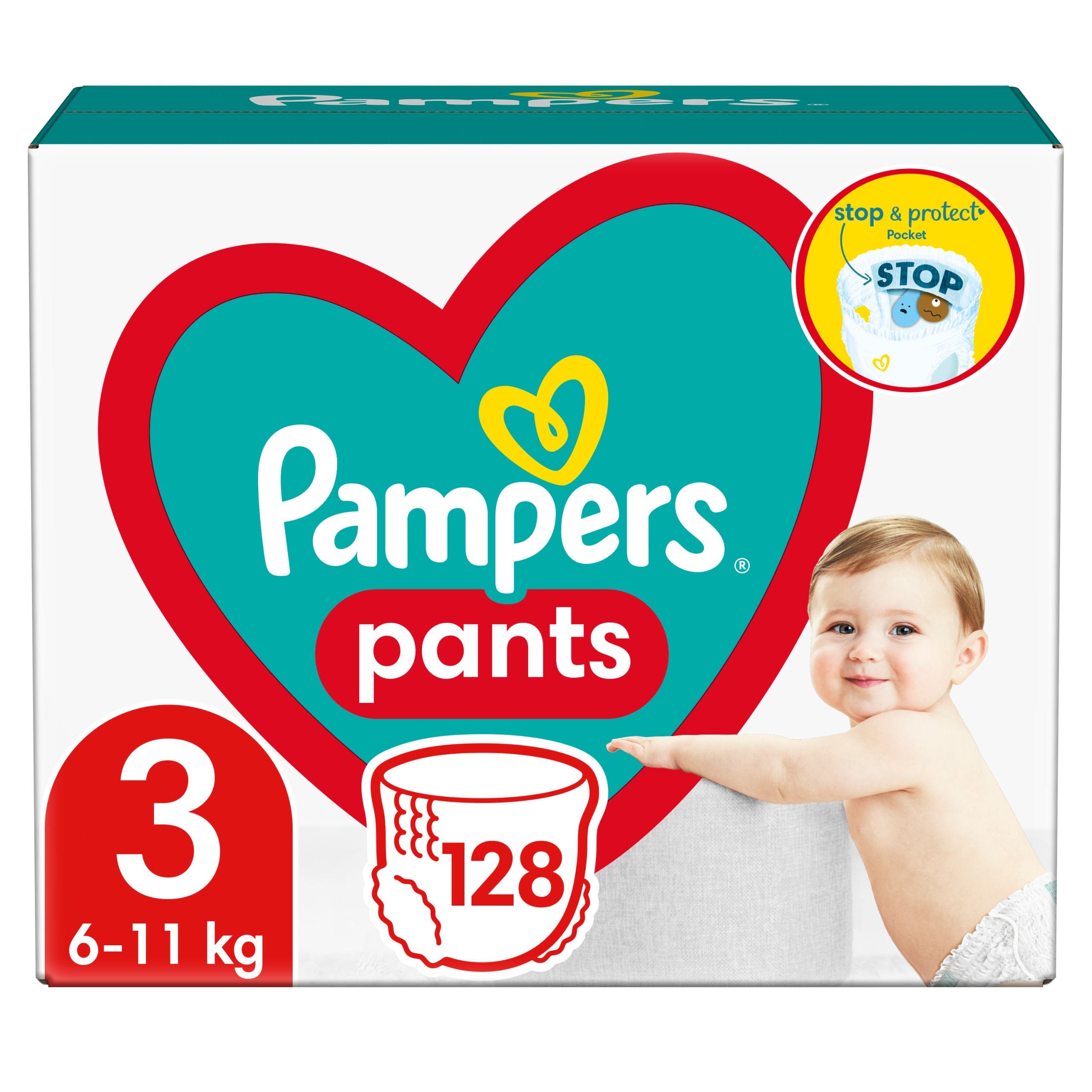 pampers przód tył