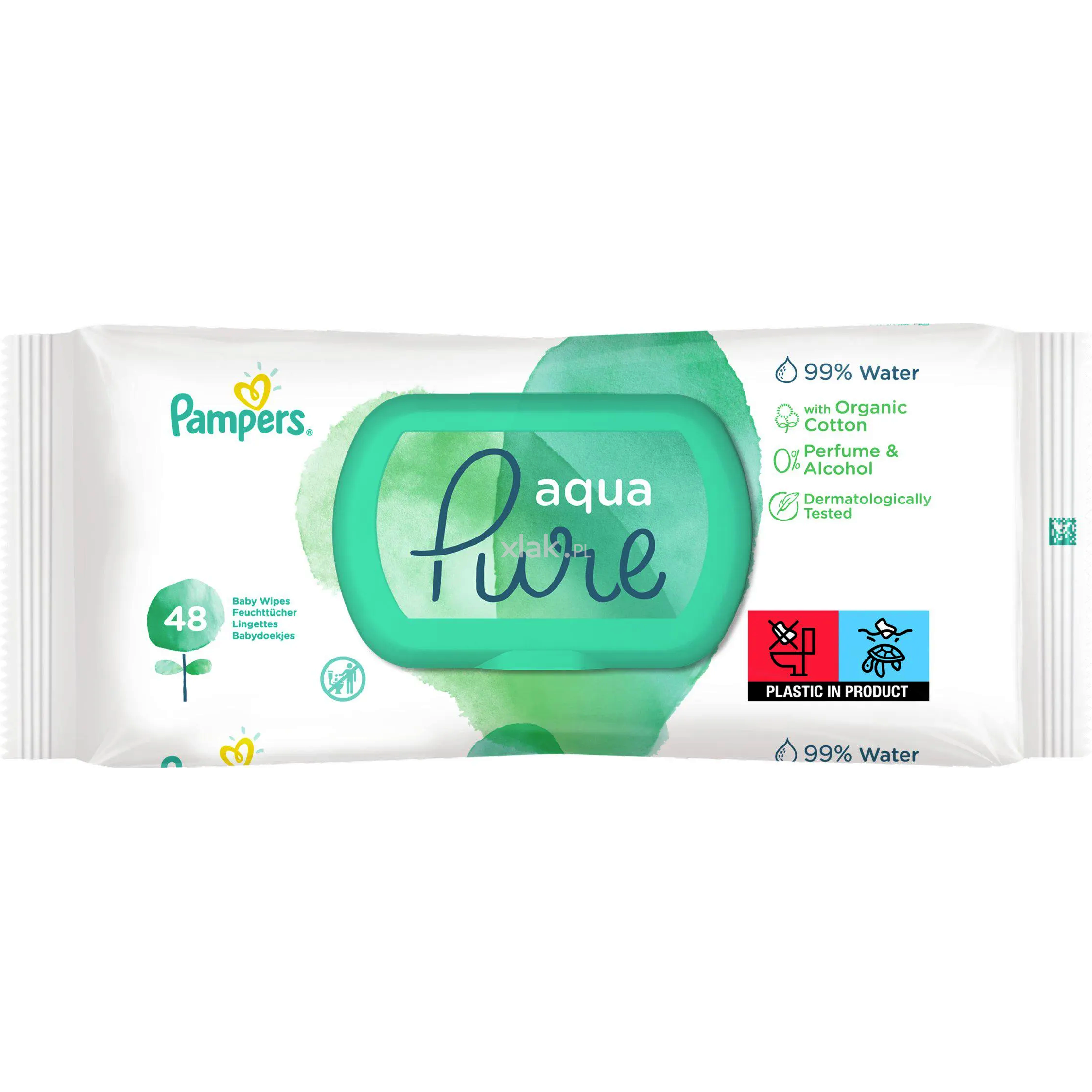 pampers pure chusteczki skład