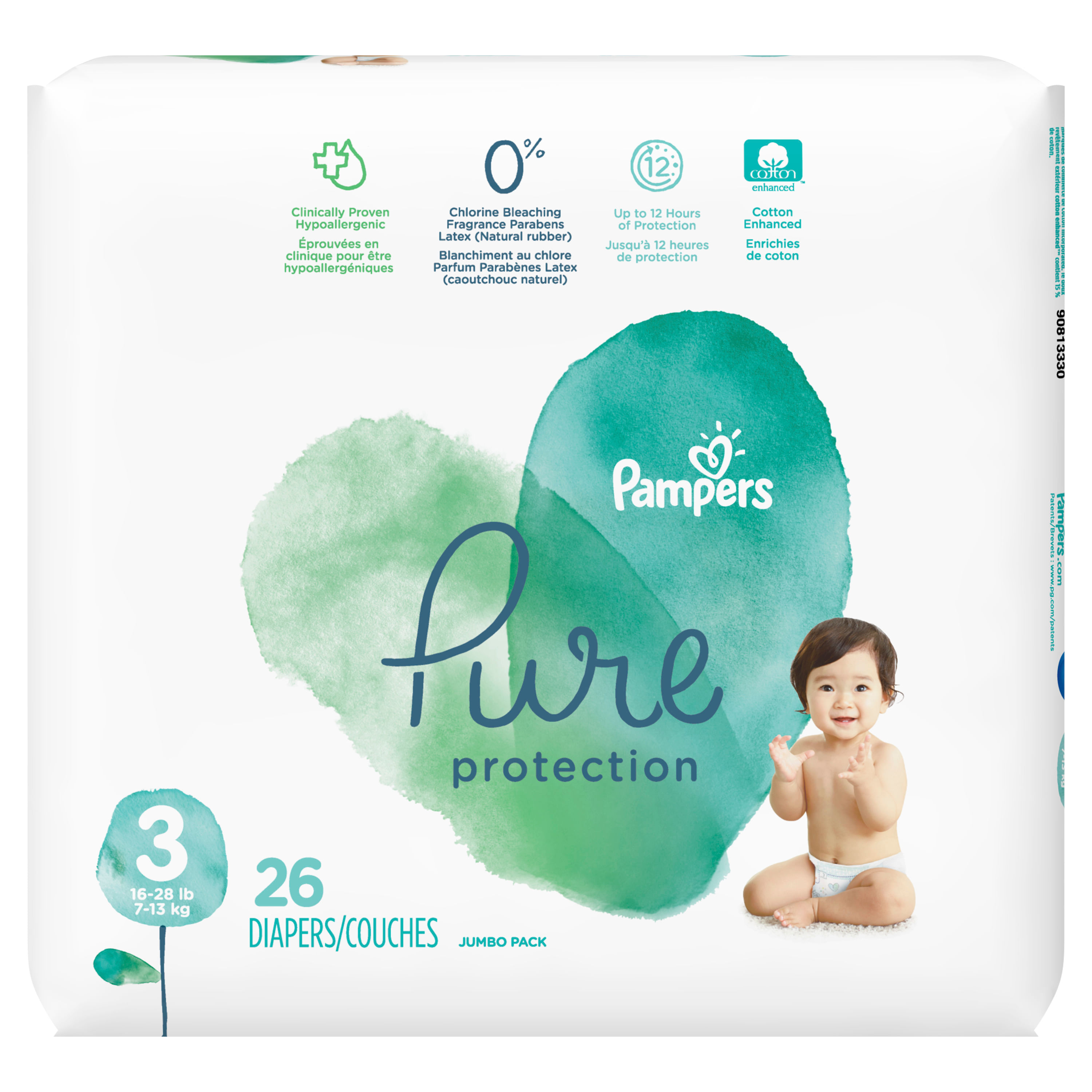 pampers pure protection