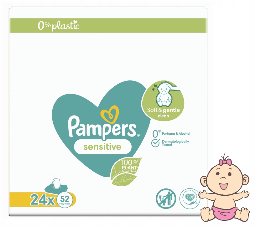 pampers sensitive chusteczki 24 cena