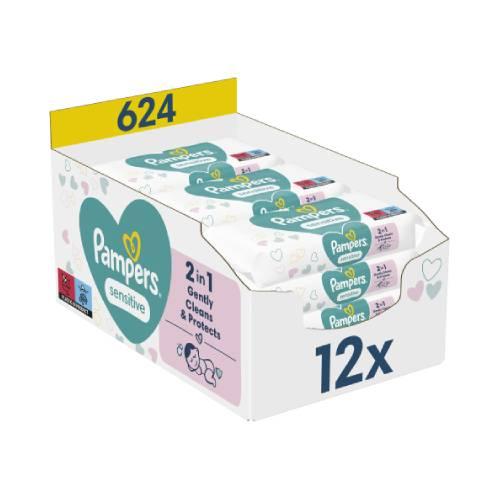 pampers sensitive chusteczki 56 sztuk