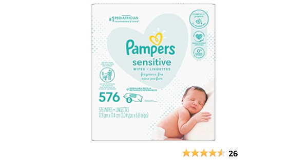 pampers sensitive wipes