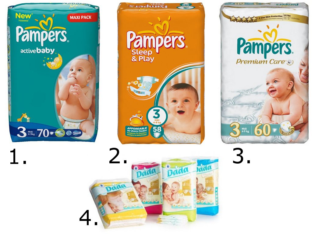 pampers zielone