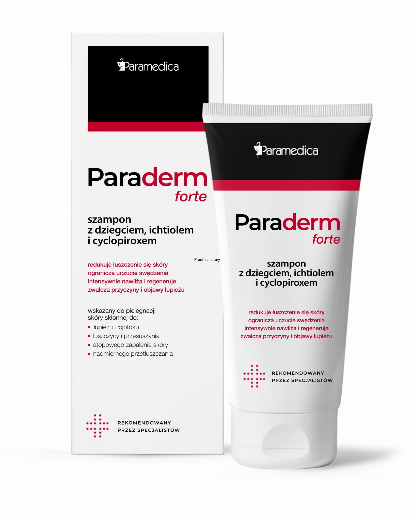 paramedica paraderm+ szampon z dziegciem i octopiroxem