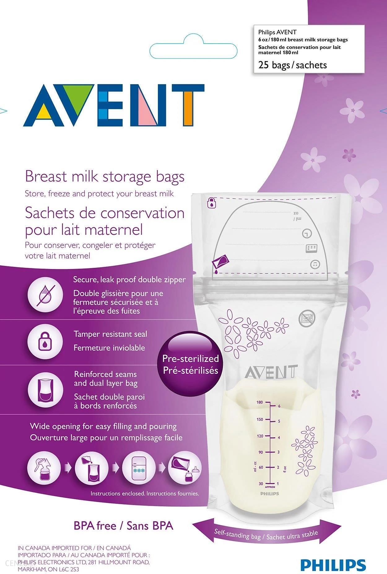 Philips Avent SCF603/25 Worki do przechowywania mleka matki