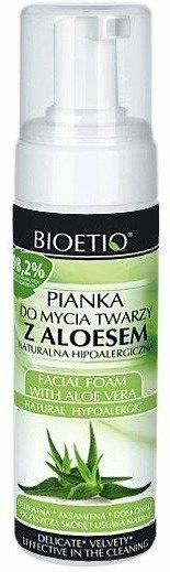 pianka do mycia twarzy z aloesem bioetiq