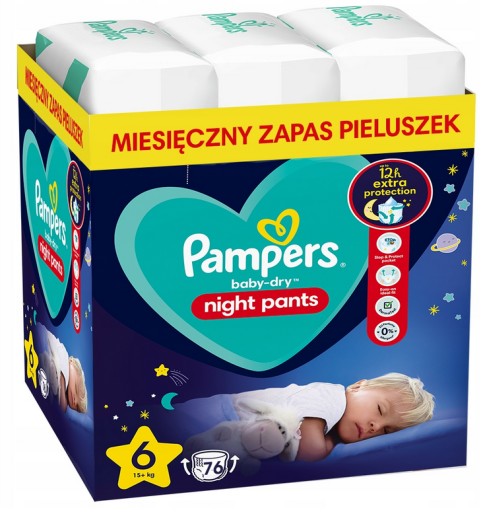 pieluchomajtki pampers day and night