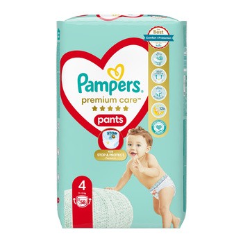 pieluchomajtki pampers premium care pants 4 maxi 44 szt