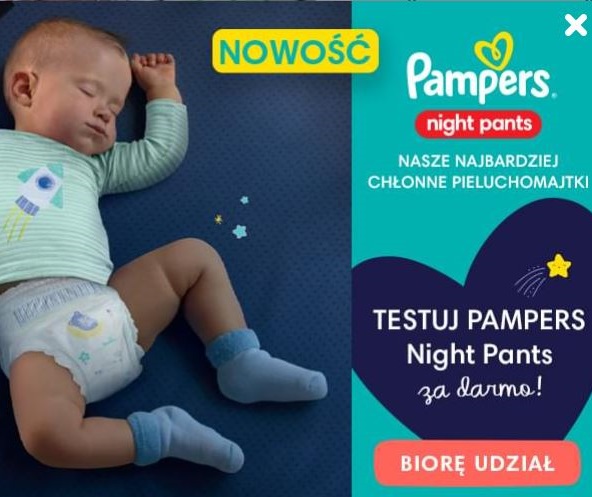 pieluchomajtki pampers wypróbuj za darmo