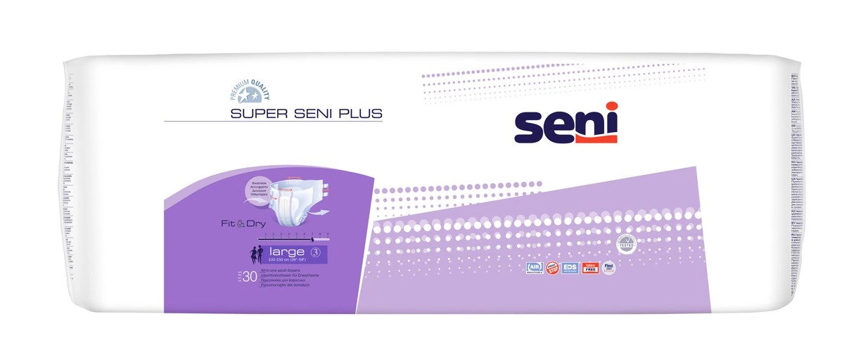 pieluchomajtki super seni plus 3 large air x 30 szt