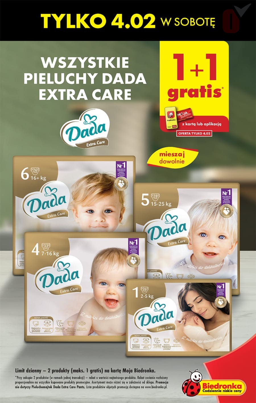 pieluchy dada 1 biedronka