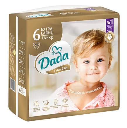 pieluchy dada extra care rodzaje