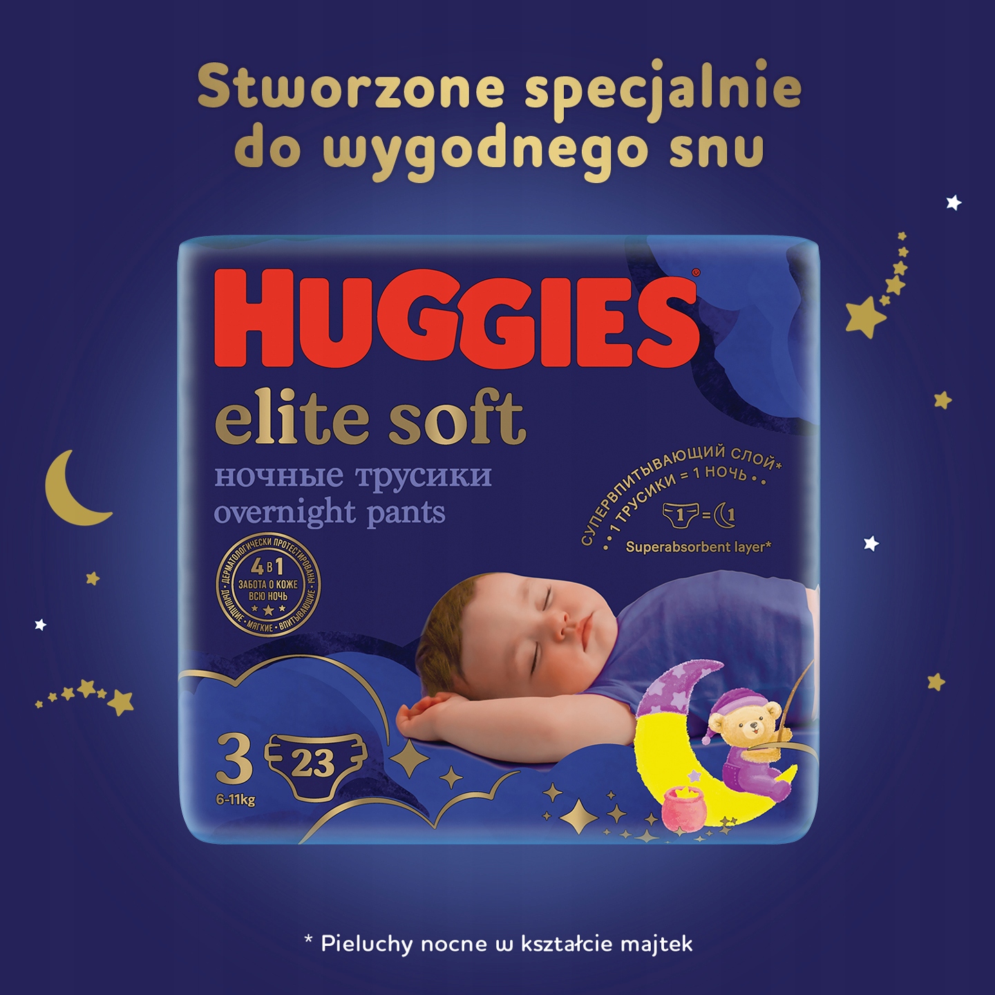 pieluchy huggies na noc