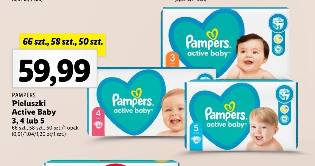 pieluchy pampers 1 lidl