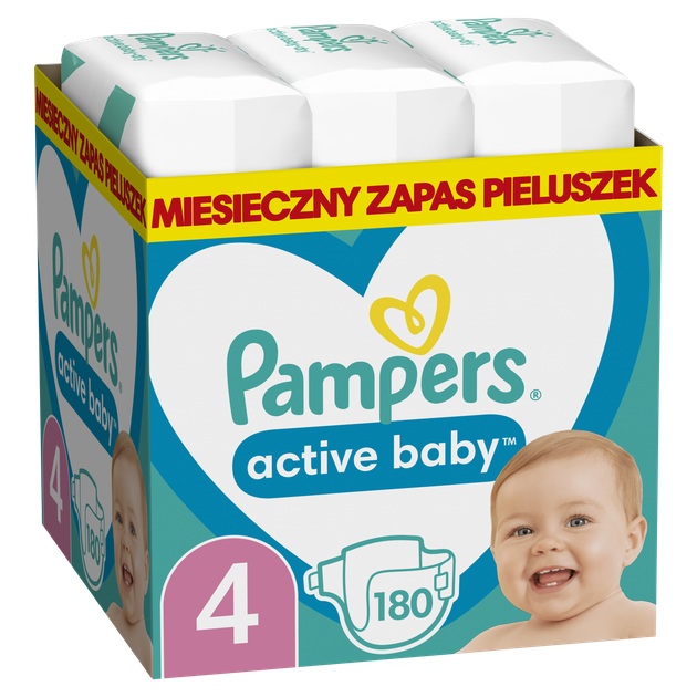 pieluchy pampers active baby dry 4 maxi