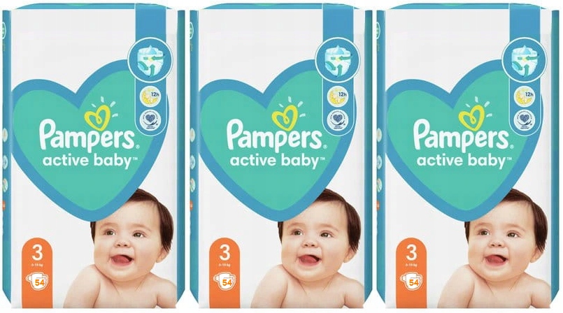 pieluchy pampers active baby mth 3 midi