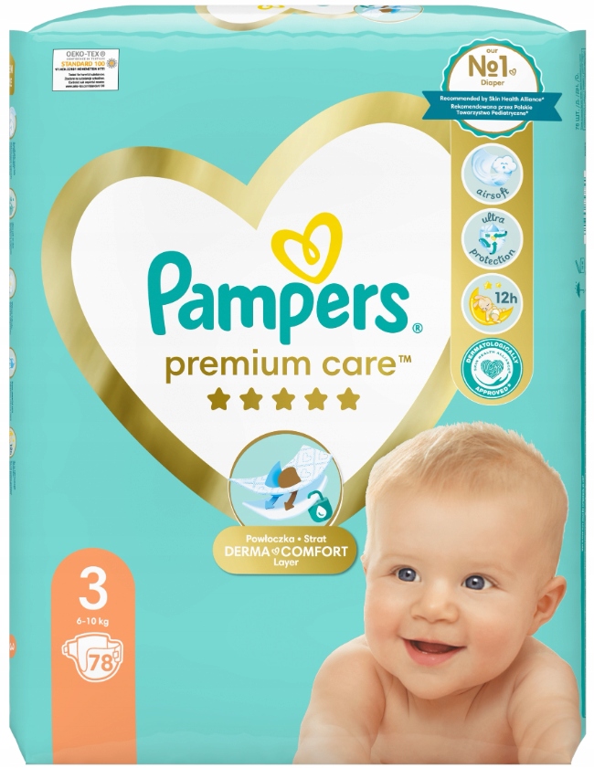 pieluchy pampers premium care 3