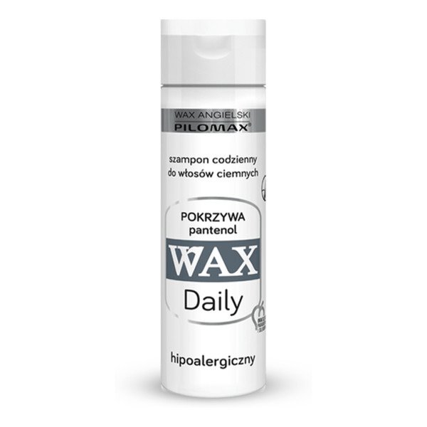 pilomax wax daily szampon z pantenolem do włosów ciemnych 200ml