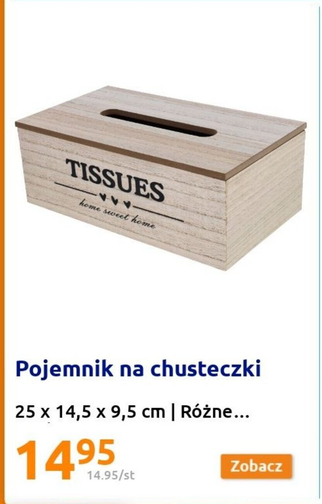 pojemnik na chusteczki nawilżane auchan