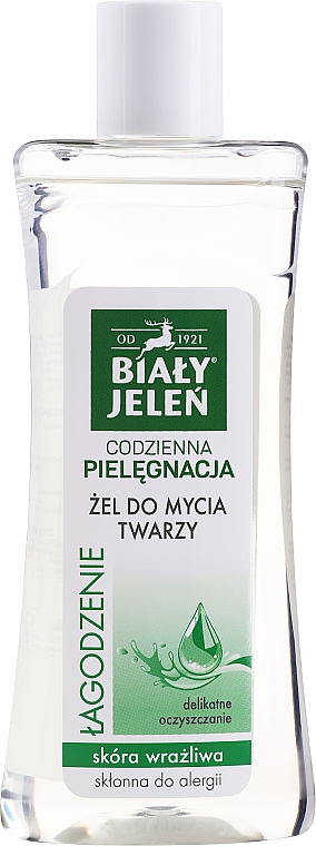 płyn do mycia twarzy biały jelen