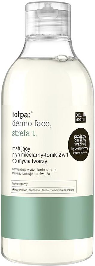 płyn micelarny-tonik 2w1 do mycia twarzy 400ml