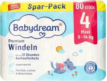 rossmann babydream pieluchy 4 plus