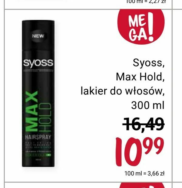 rossmann lakier do włosów syoss