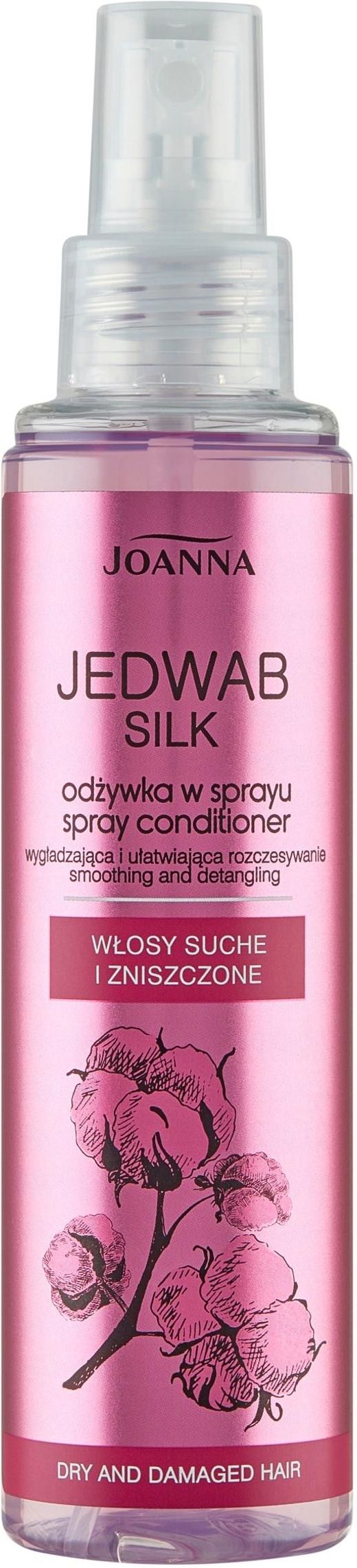 różowa odżywka do włosów w sprayu