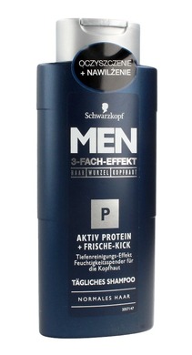 schwarzkopf men 3-fach-effekt szampon do włosów oczyszczający z proteinami