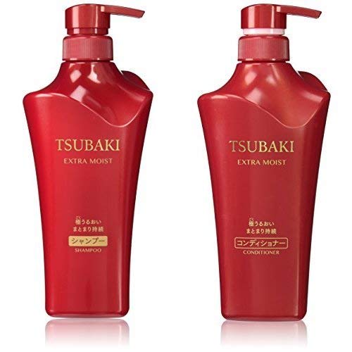 Shiseido „Tsubaki Moist” szampon do włosów 490ml+Shiseido „Tsubaki Moist” odżywka do włosów 490ml