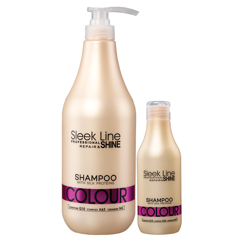 sleek line szampon colour