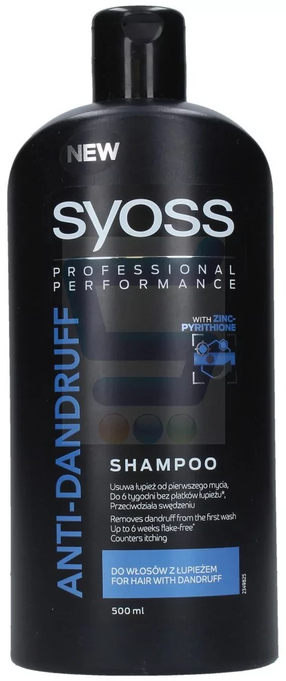 syoss anti-grease anti-dandruff szampon 500 ml cena