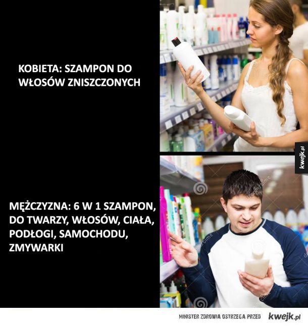 szampon dla mężczyzn memy