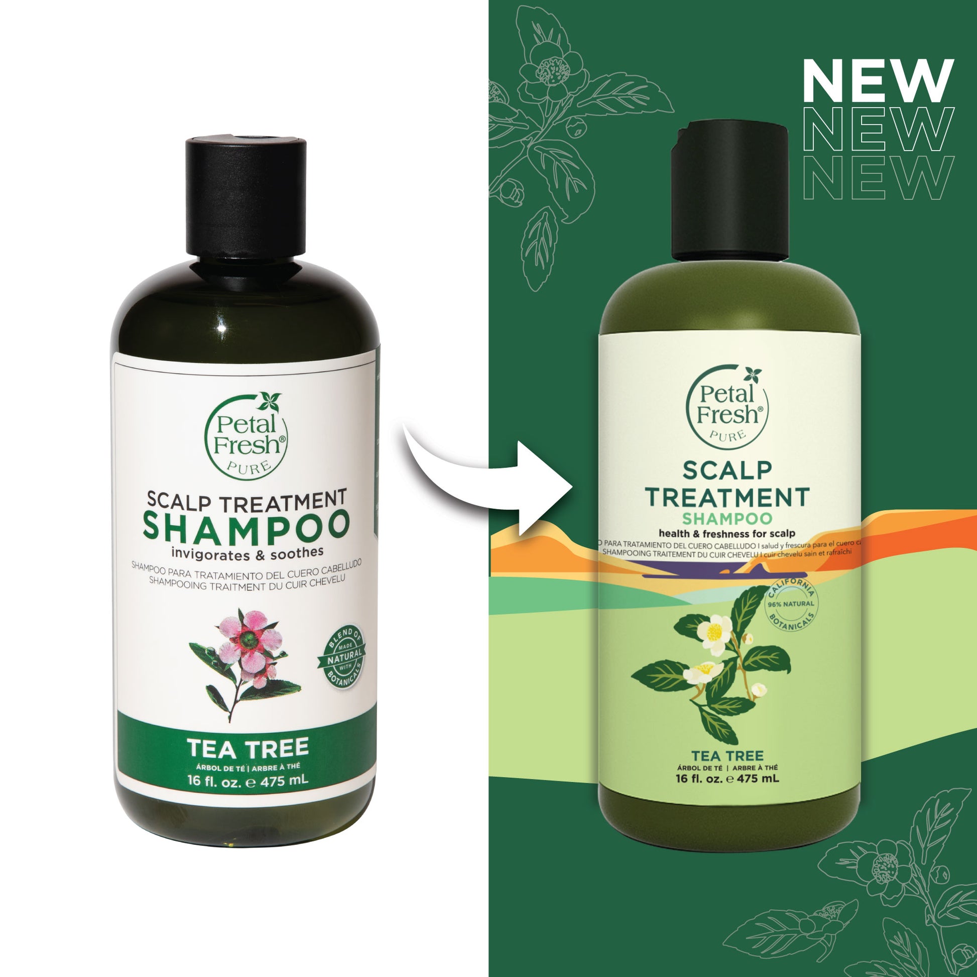 szampon do włosów tea tree scalp treatment shampoo petal fresh