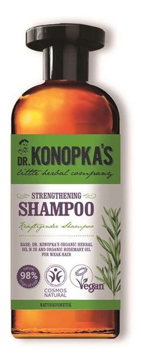 szampon do włosów wzmacniający 500ml dr.konopkas bio