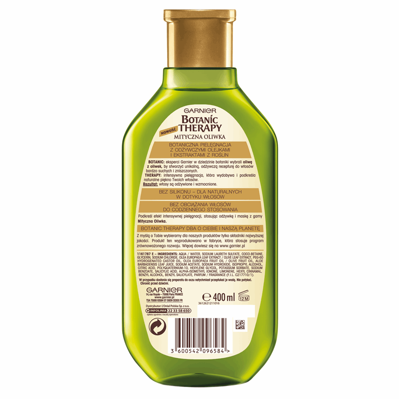 szampon garnier botanic therapy mityczna oliwka 400 ml