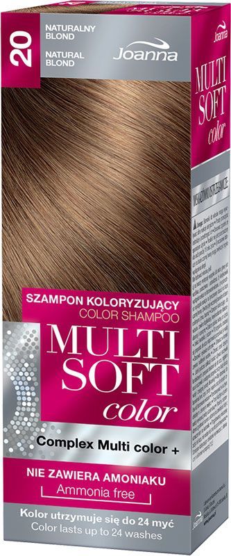 szampon koloryzujący joanna multi soft color 20 naturalny blond