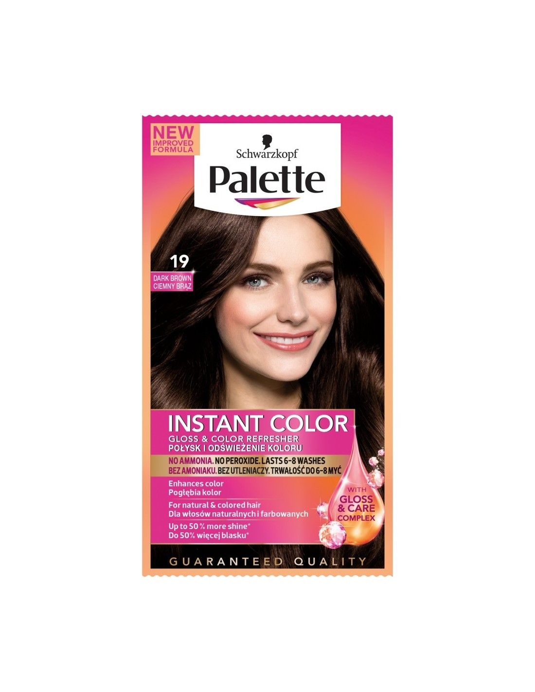 szampon koloryzujący platynowy blond palette instant color