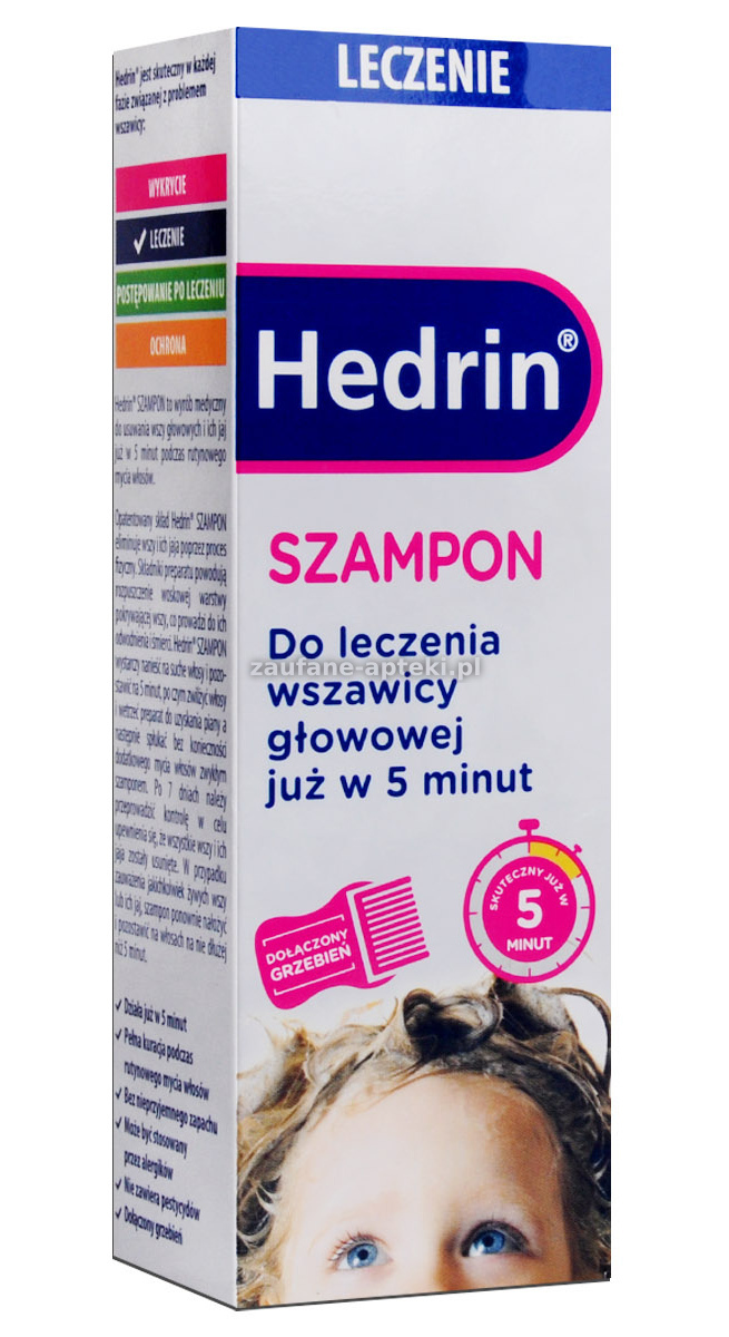 szampon na wszy hedrin opinie