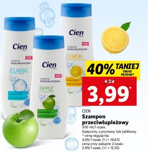 szampon przeciwłupieżowy cien lidl