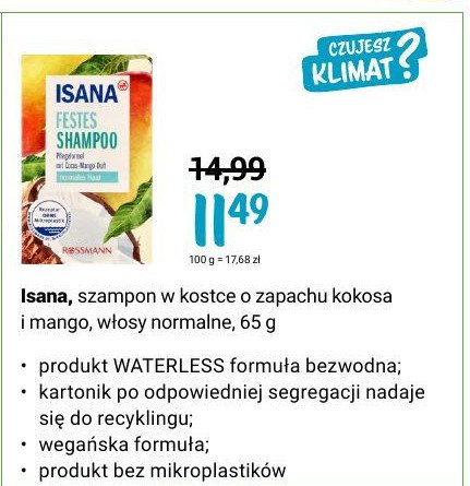 szampon w kostce isana