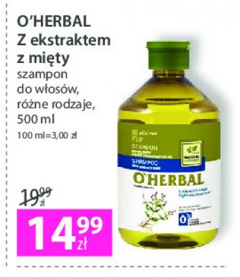 szampon z miętą pieprzową o herbal