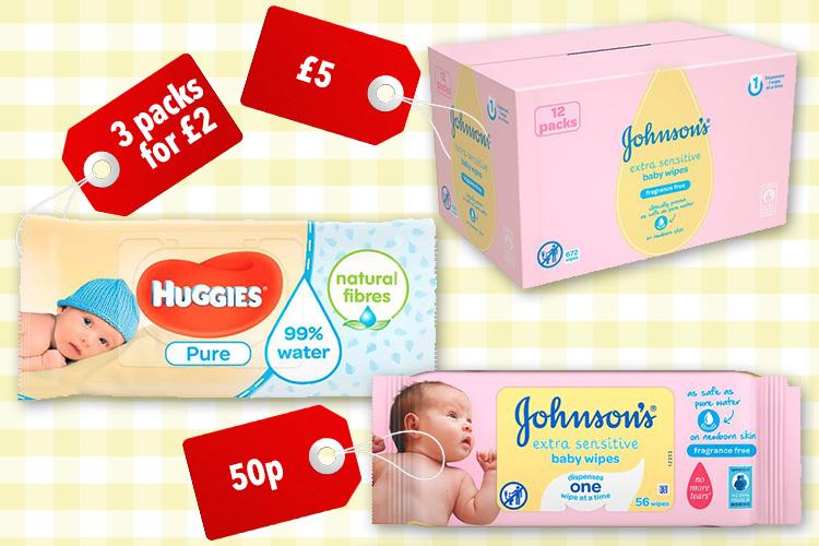 tesco huggies pure wipes