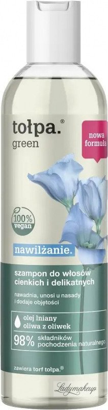 tołpa green nawilżanie szampon nawilżający do włosów odwodnionych 200ml