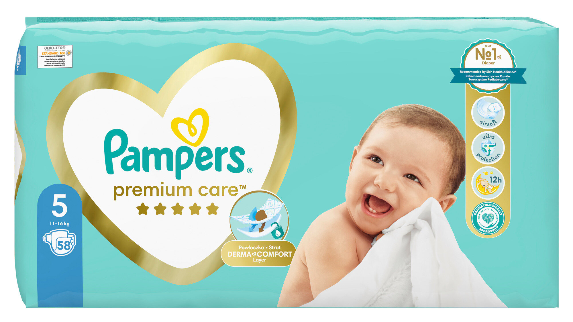 ulepszenie pieluszek pampers premium care