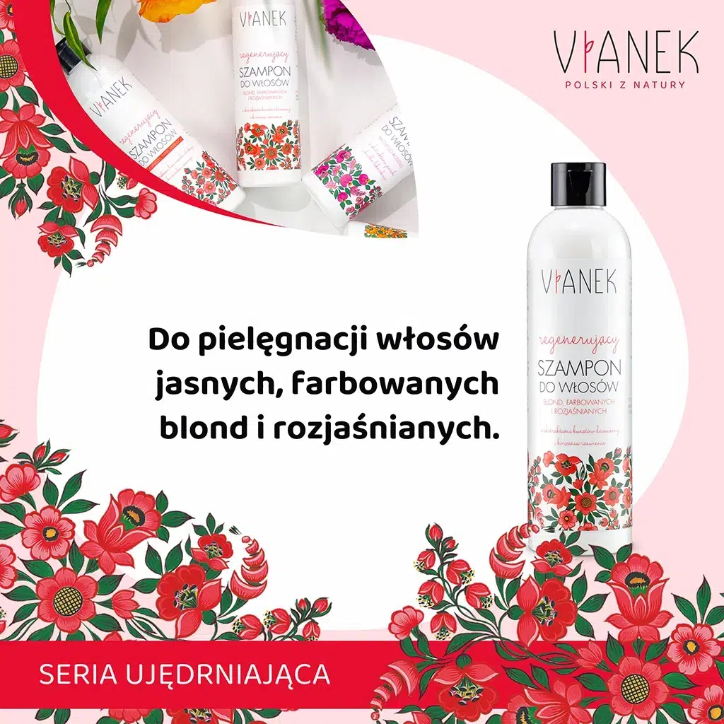 vianek regenerujący szampon do włosów blond hebe