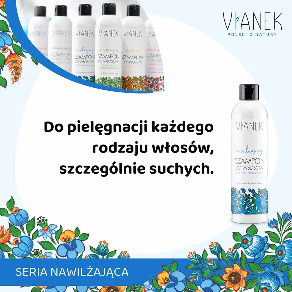 vianek szampon nawilżający natura