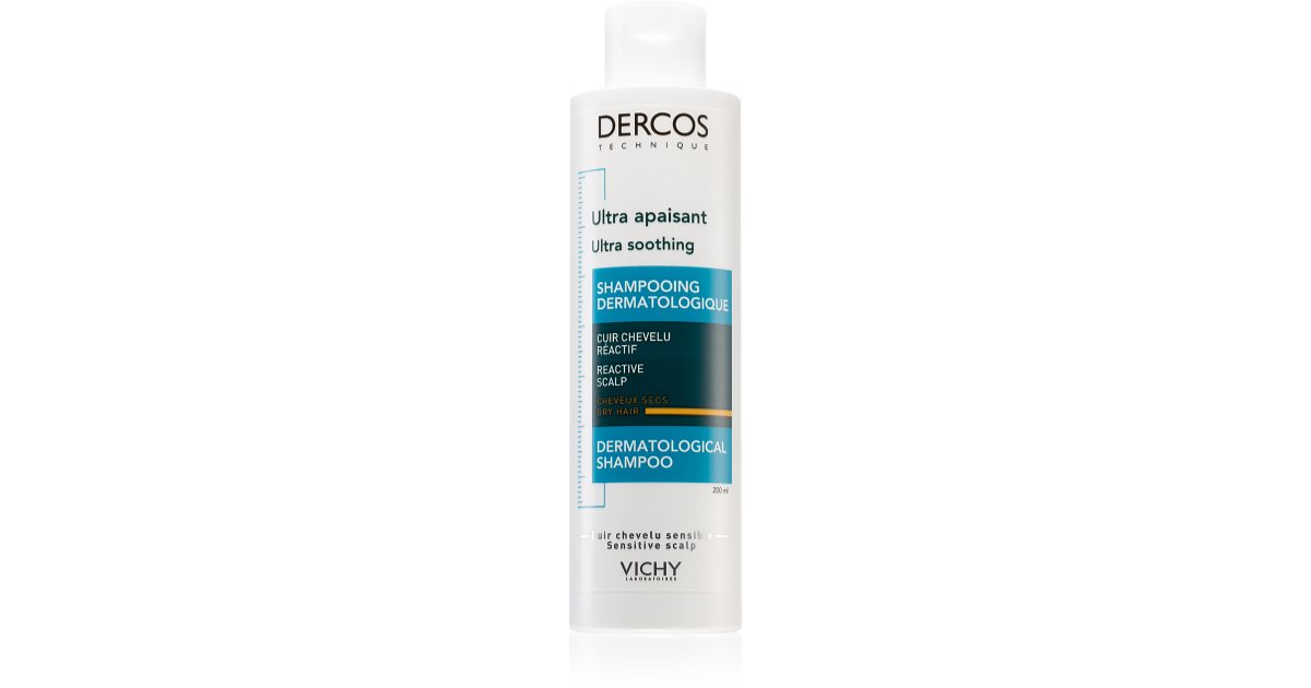 vichy decros ultra soothing szampon ultrakojący do włosów suchych 390ml